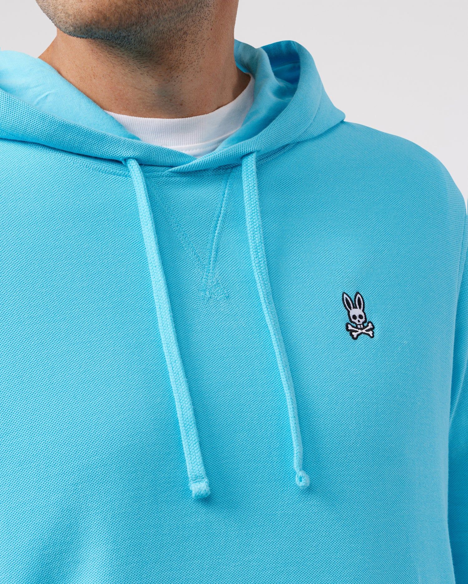 MENS BERKELEY LIGHTWEIGHT PIQUE HOODIE - B6H221Y1FT sold by Psycho Bunny product image thumbnail 3