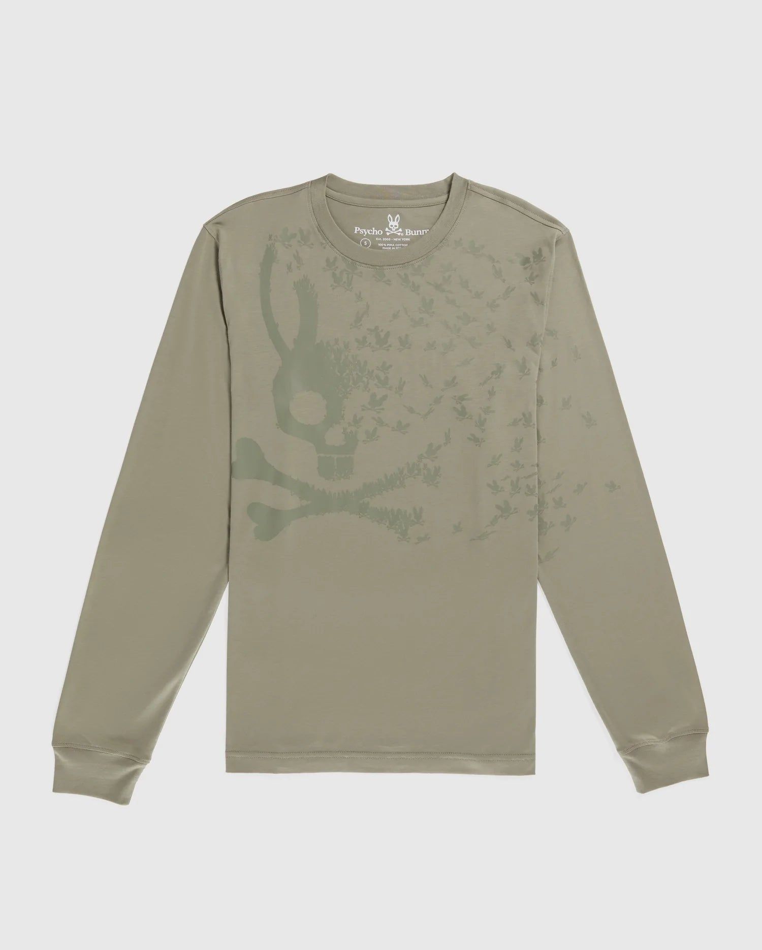 MENS MULLEN LONG SLEEVE GRAPHIC TEE - B6T650X1PC sold by Psycho Bunny product image thumbnail 5