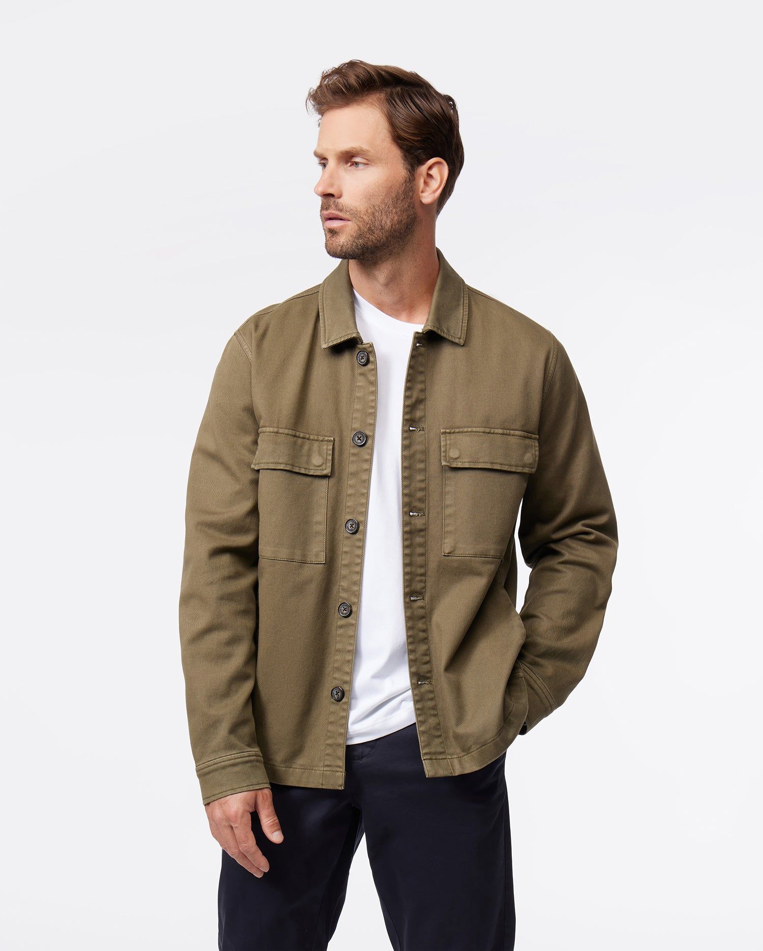 MENS CHESTER TWILL CHORE JACKET WITH EMBROIDERY - B6J387Z1OW sold by Psycho Bunny product image thumbnail 2