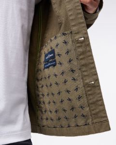 MENS CHESTER TWILL CHORE JACKET WITH EMBROIDERY - B6J387Z1OW sold by Psycho Bunny