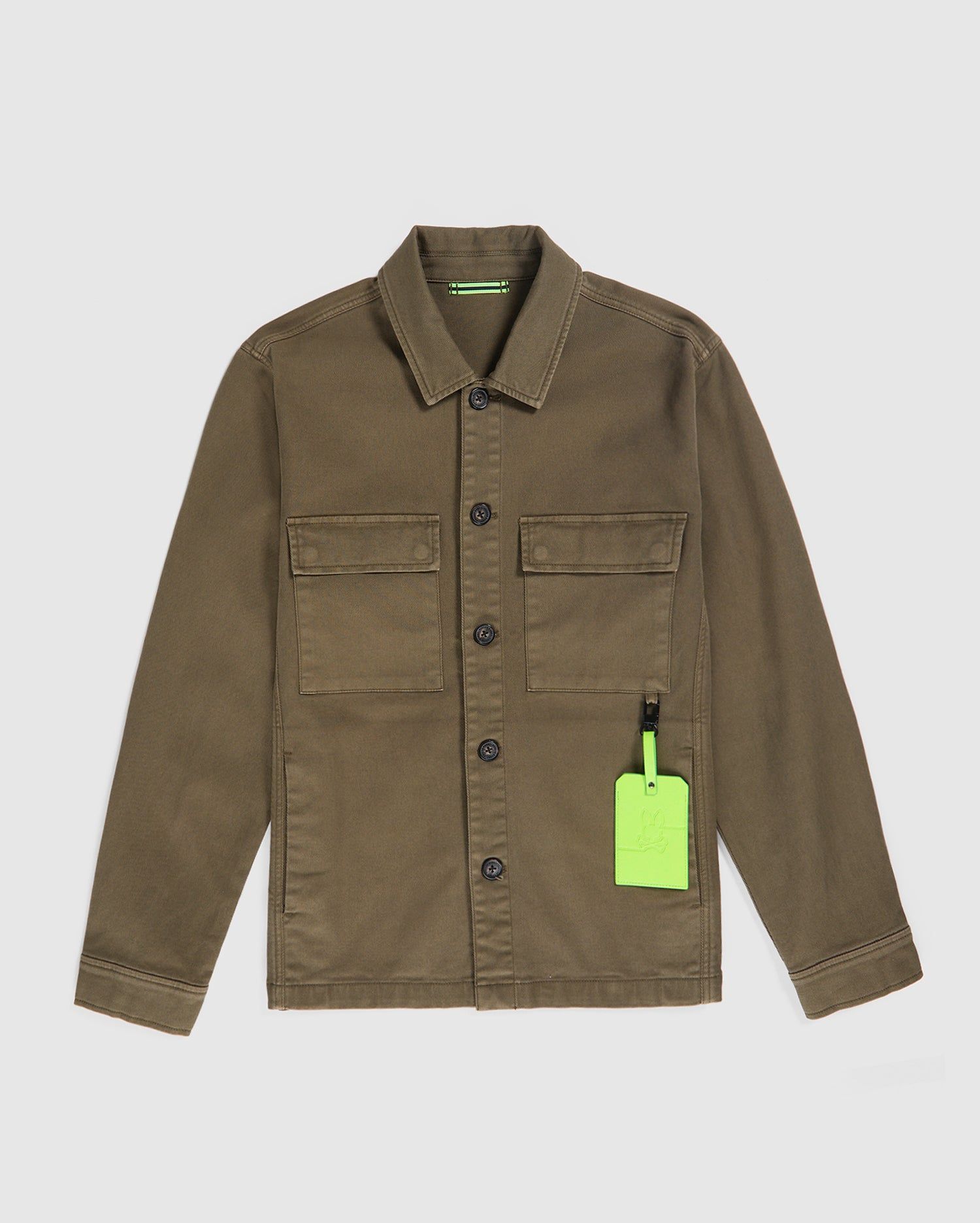 MENS CHESTER TWILL CHORE JACKET WITH EMBROIDERY - B6J387Z1OW sold by Psycho Bunny