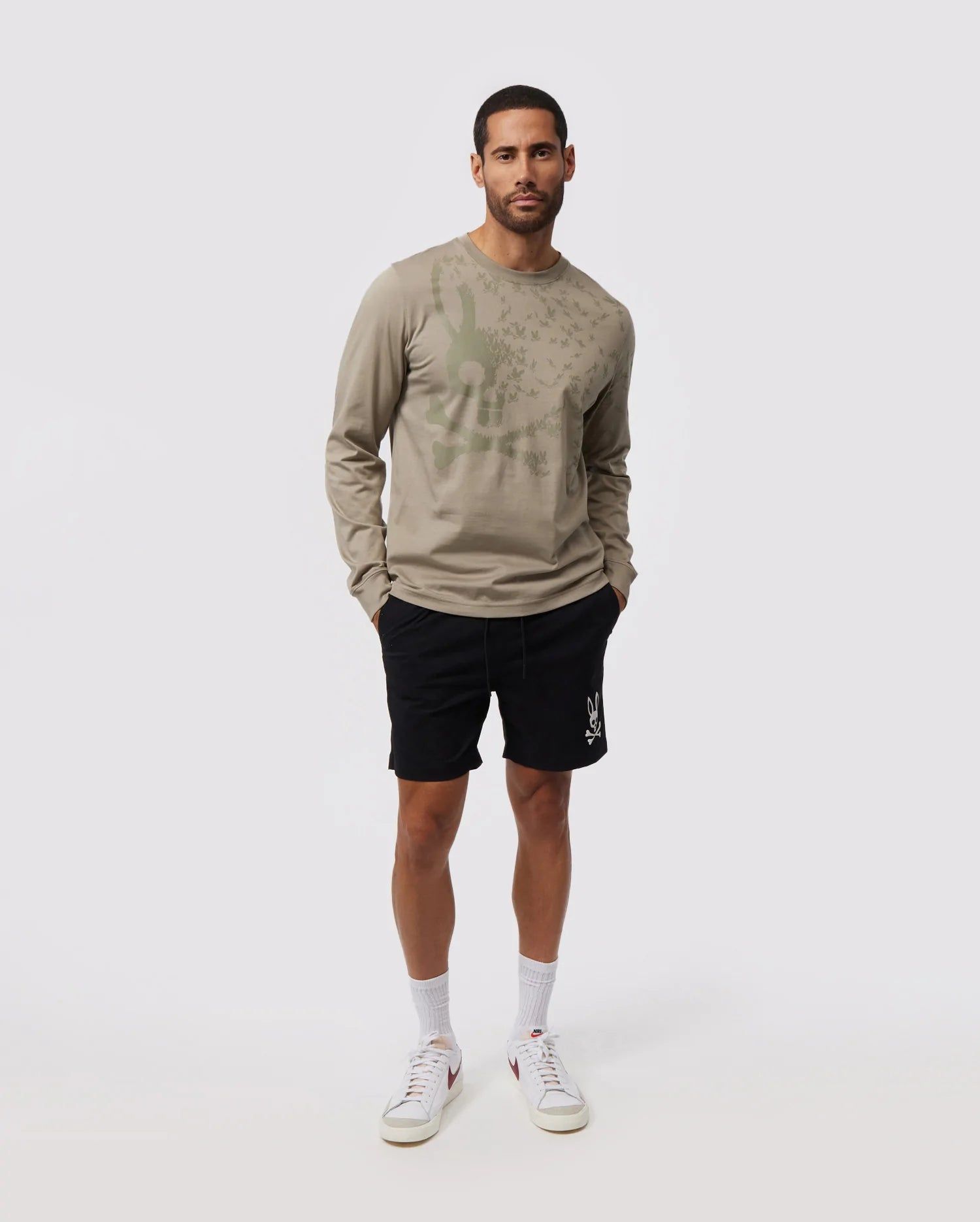 MENS MULLEN LONG SLEEVE GRAPHIC TEE - B6T650X1PC sold by Psycho Bunny product image thumbnail 4
