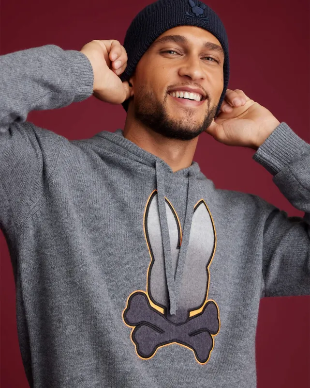 MENS ROSSMOOR WOOL HOODIE SWEATER - B6E731A2SW made by Psycho Bunny