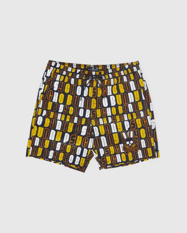 MENS KROME SWIM TRUNK - B6W445W1PO sold by Psycho Bunny