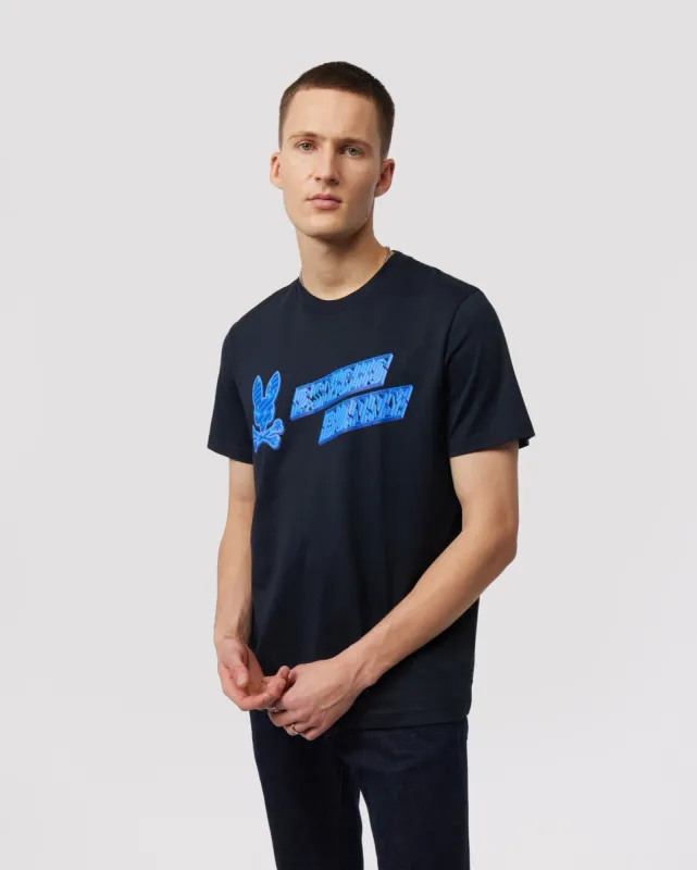 MENS PISANI LOGO GRAPHIC TEE - B6U751X1PC sold by Psycho Bunny
