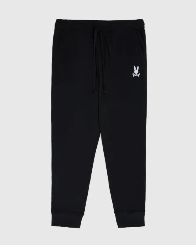 MENS JERSEY LOUNGE PANT TONAL EMBROIDERED BUNNY - B6P633Z1CM sold by Psycho Bunny