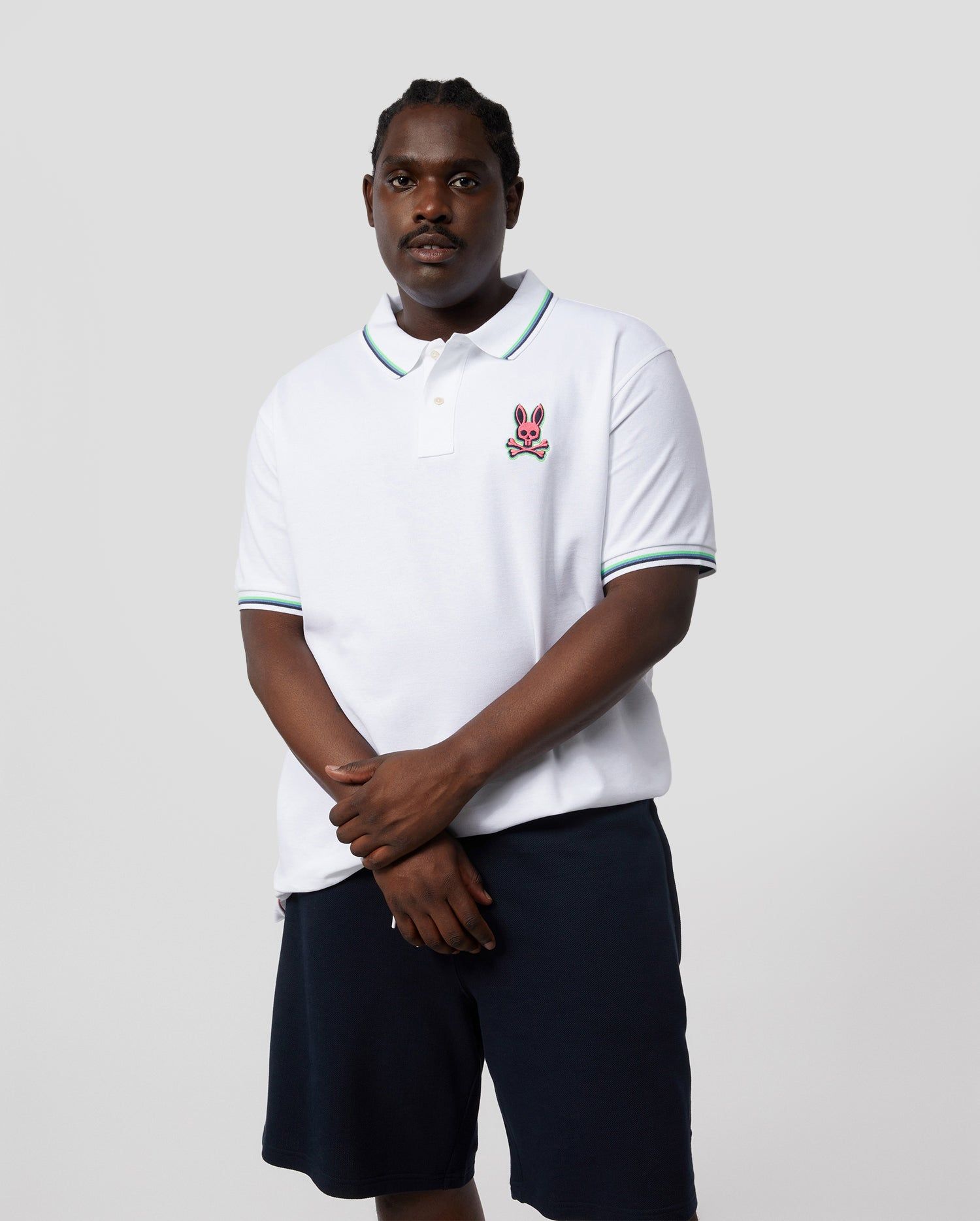 MENS BIG AND TALL HUDSON BUNNY LOGO POLO - B9K762U1PC sold by Psycho Bunny product image thumbnail 2