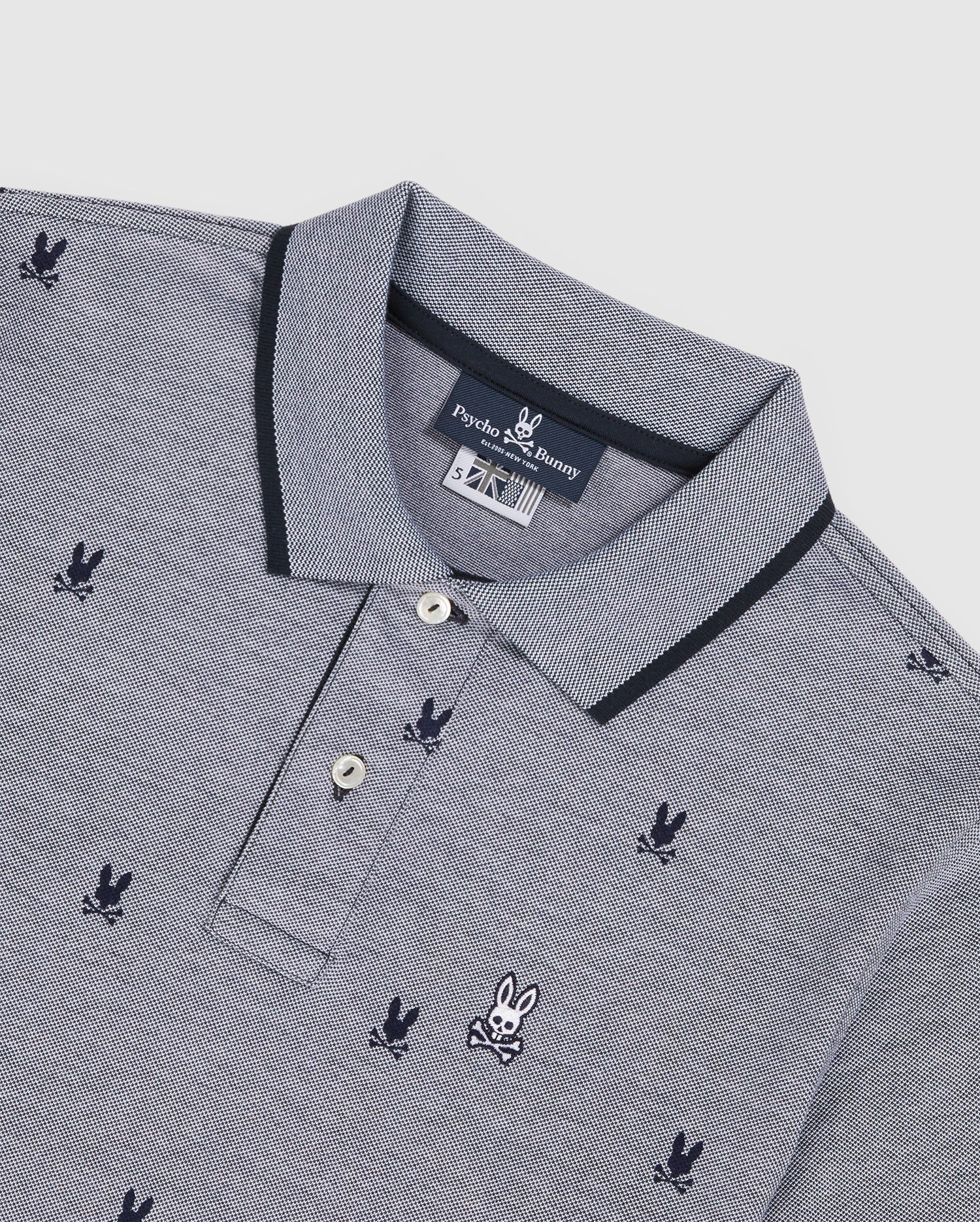 MENS BIG AND TALL BIRDSEYE PRINTED POLO - B9K758U1PC sold by Psycho Bunny product image thumbnail 6