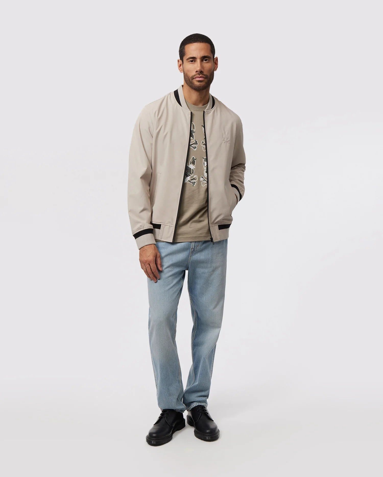 MENS BERCY UNLINED BOMBER JACKET - B6J660X1PO sold by Psycho Bunny product image thumbnail 6