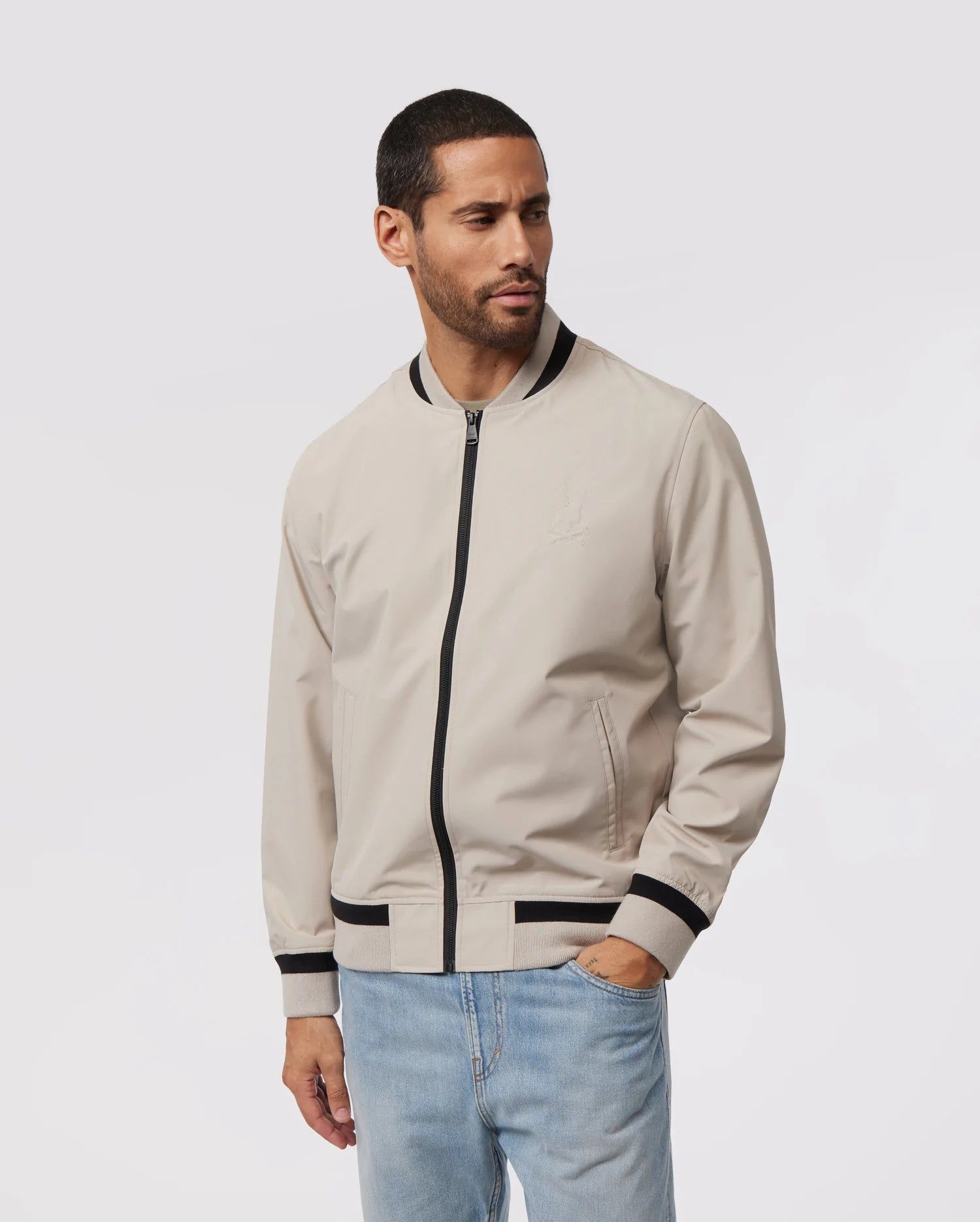 MENS BERCY UNLINED BOMBER JACKET - B6J660X1PO sold by Psycho Bunny product image thumbnail 2