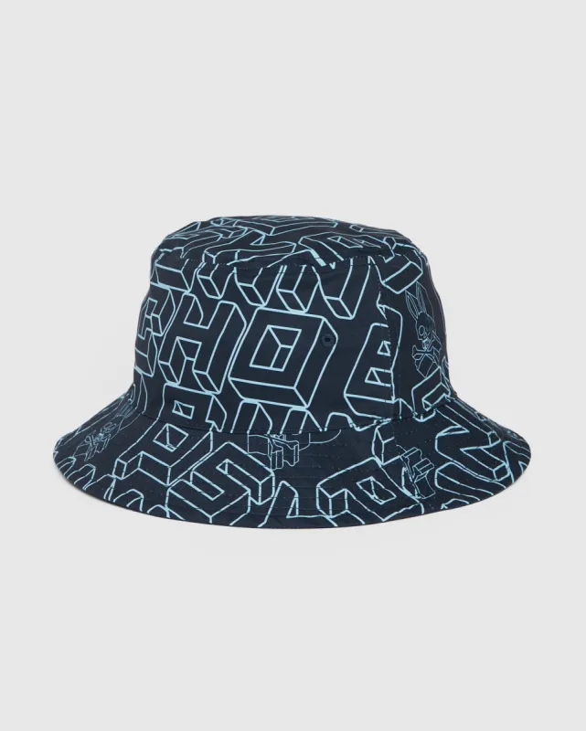 MENS DAYTON REVERSIBLE BUCKET HAT - B6A213Y1HT sold by Psycho Bunny