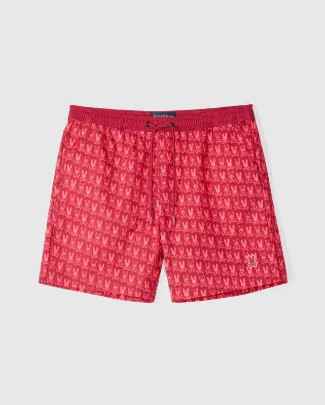 MENS TILDEN PRINT SWIM TRUNK  - B6W729D200 sold by Psycho Bunny