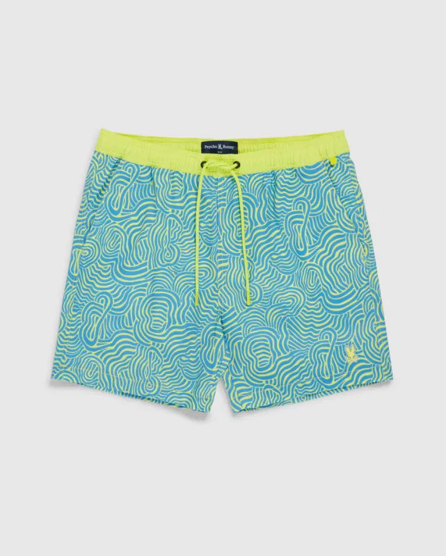 VERONA PRINT SWIM TRUNK - B6W172B2SW sold by Psycho Bunny