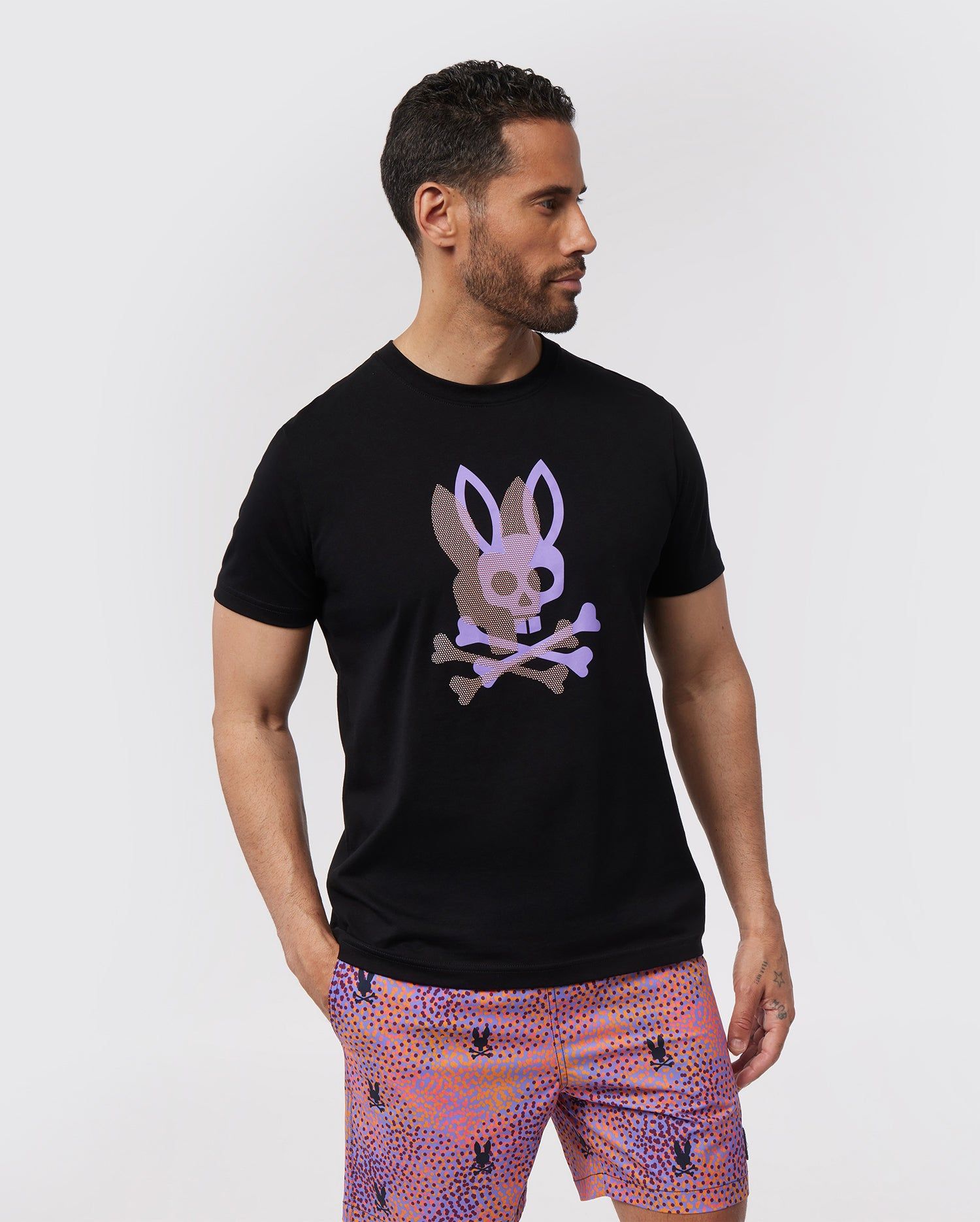 MENS CHICAGO HD DOTTED GRAPHIC TEE - B6U412Z1PC sold by Psycho Bunny product image thumbnail 2