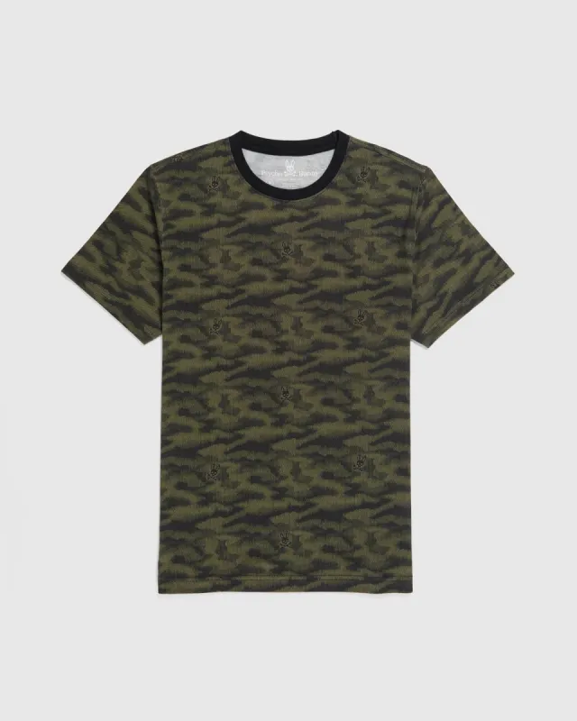 MENS BIG AND TALL ROCKAWAY CAMO TEE - B9U122W1PC sold by Psycho Bunny