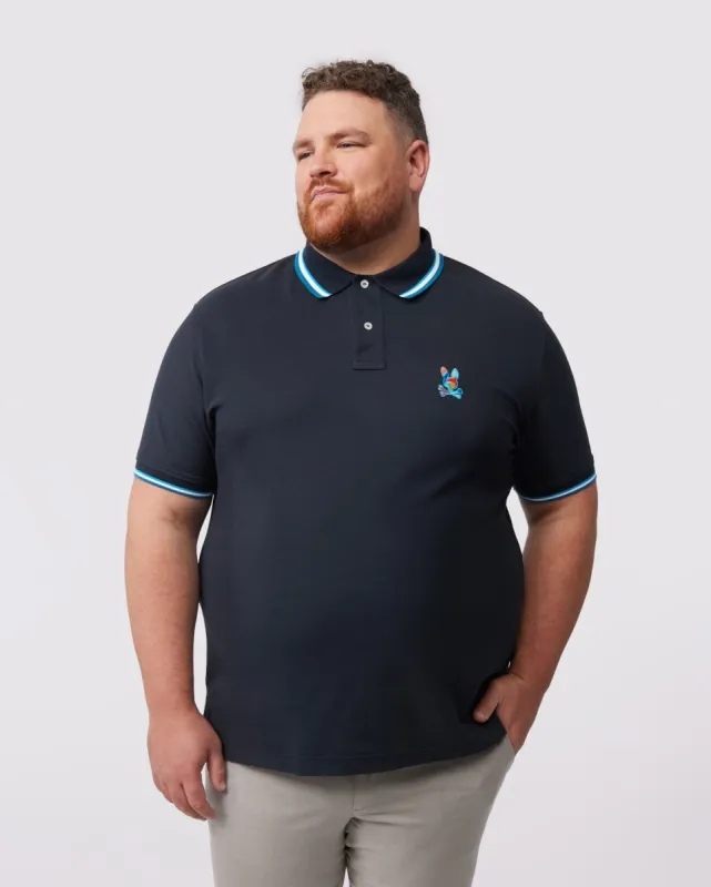 MENS BIG AND TALL HILSBORO COLLAR STRIPE POLO SHIRT - B9K104W1PC sold by Psycho Bunny