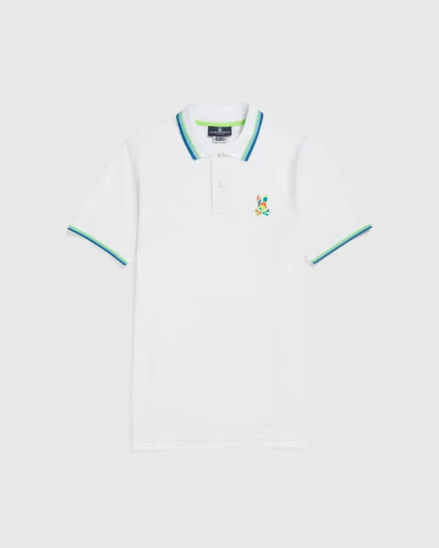 MENS BIG AND TALL HILSBORO COLLAR STRIPE POLO SHIRT - B9K104W1PC sold by Psycho Bunny