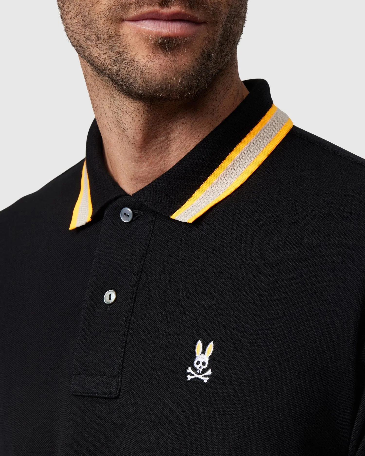 MENS WOODSTOCK PIQUE POLO SHIRT - B6K141B200 sold by Psycho Bunny product image thumbnail 3