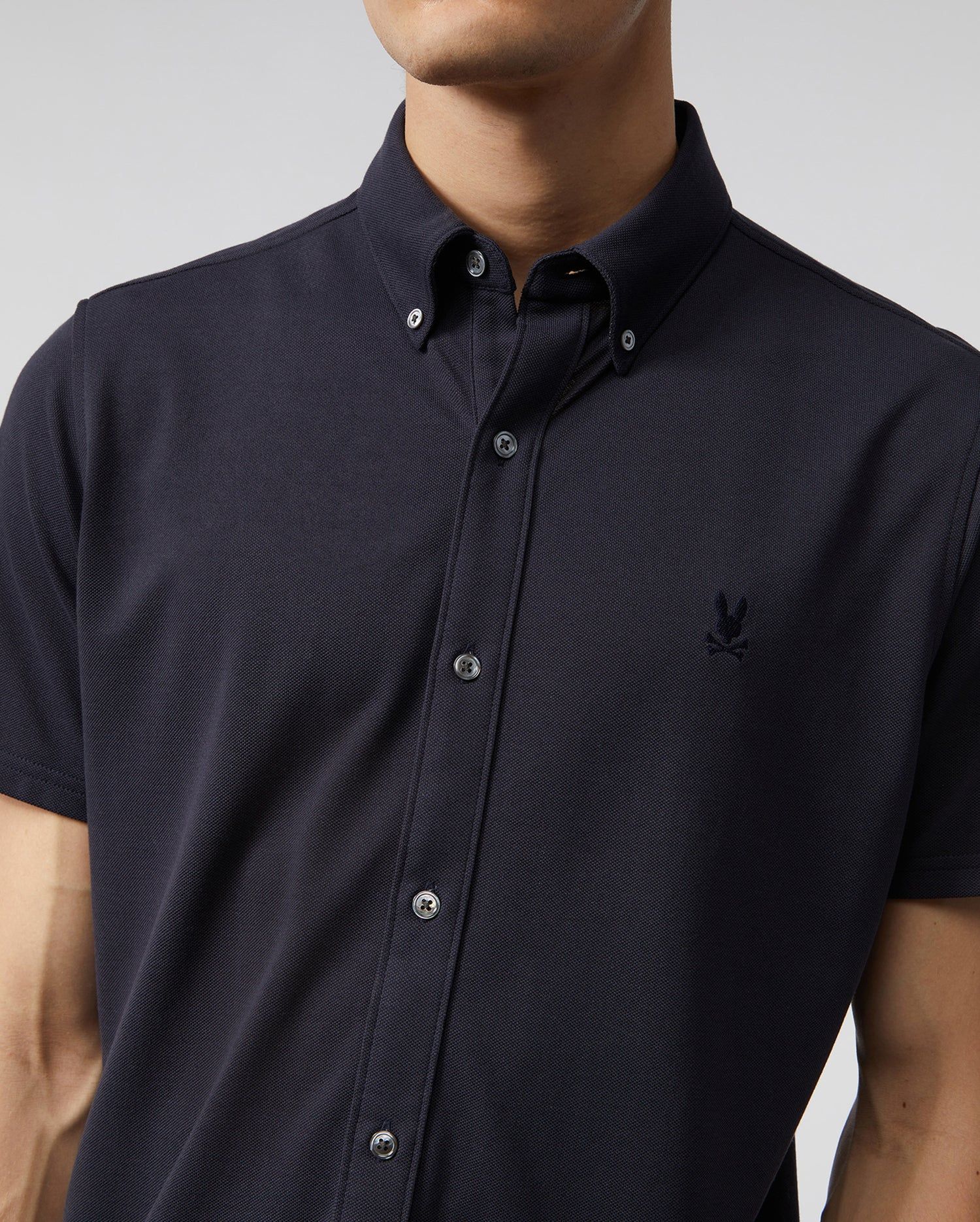 MENS ASTOR SHORT SLEEVE COTTON PIQUE OXFORD SHIRT - B6Q822U1PC sold by Psycho Bunny product image thumbnail 2