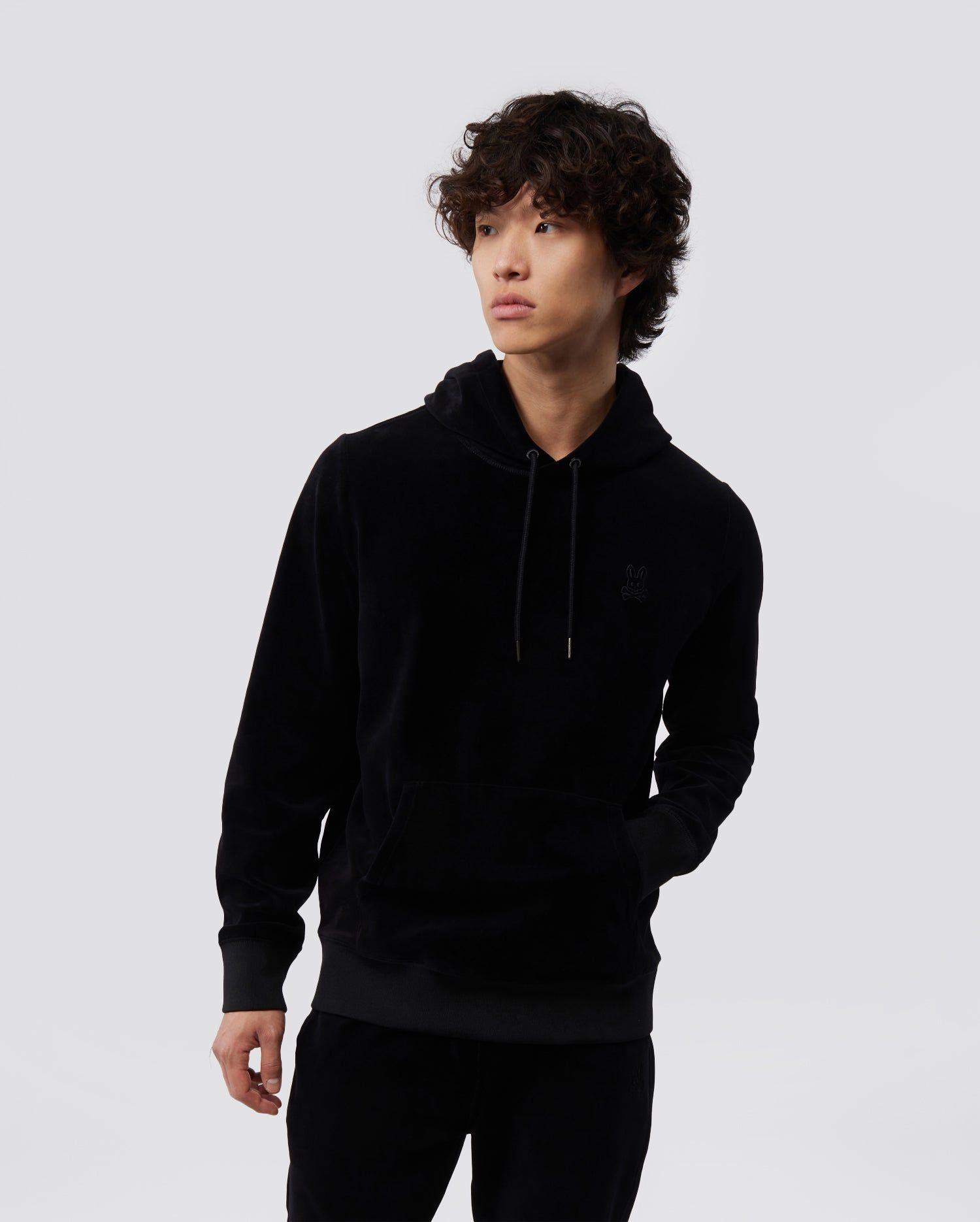 MENS VELOUR HOODIE - B6H335W1CB sold by Psycho Bunny product image thumbnail 2