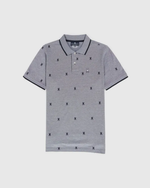 MENS BIG AND TALL BIRDSEYE PRINTED POLO - B9K758U1PC sold by Psycho Bunny