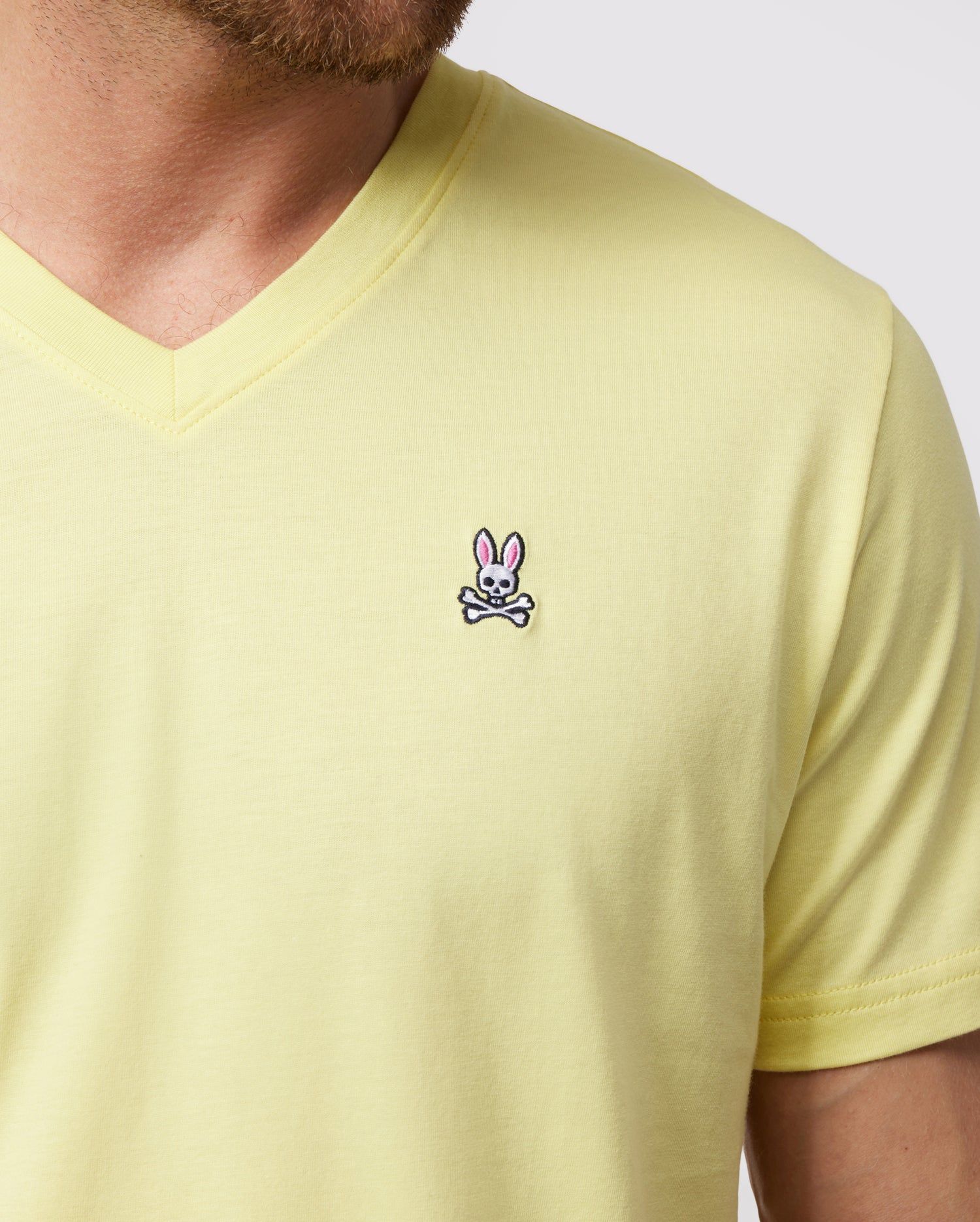 MENS CLASSIC V NECK TEE - B6U100Y1PC sold by Psycho Bunny product image thumbnail 3