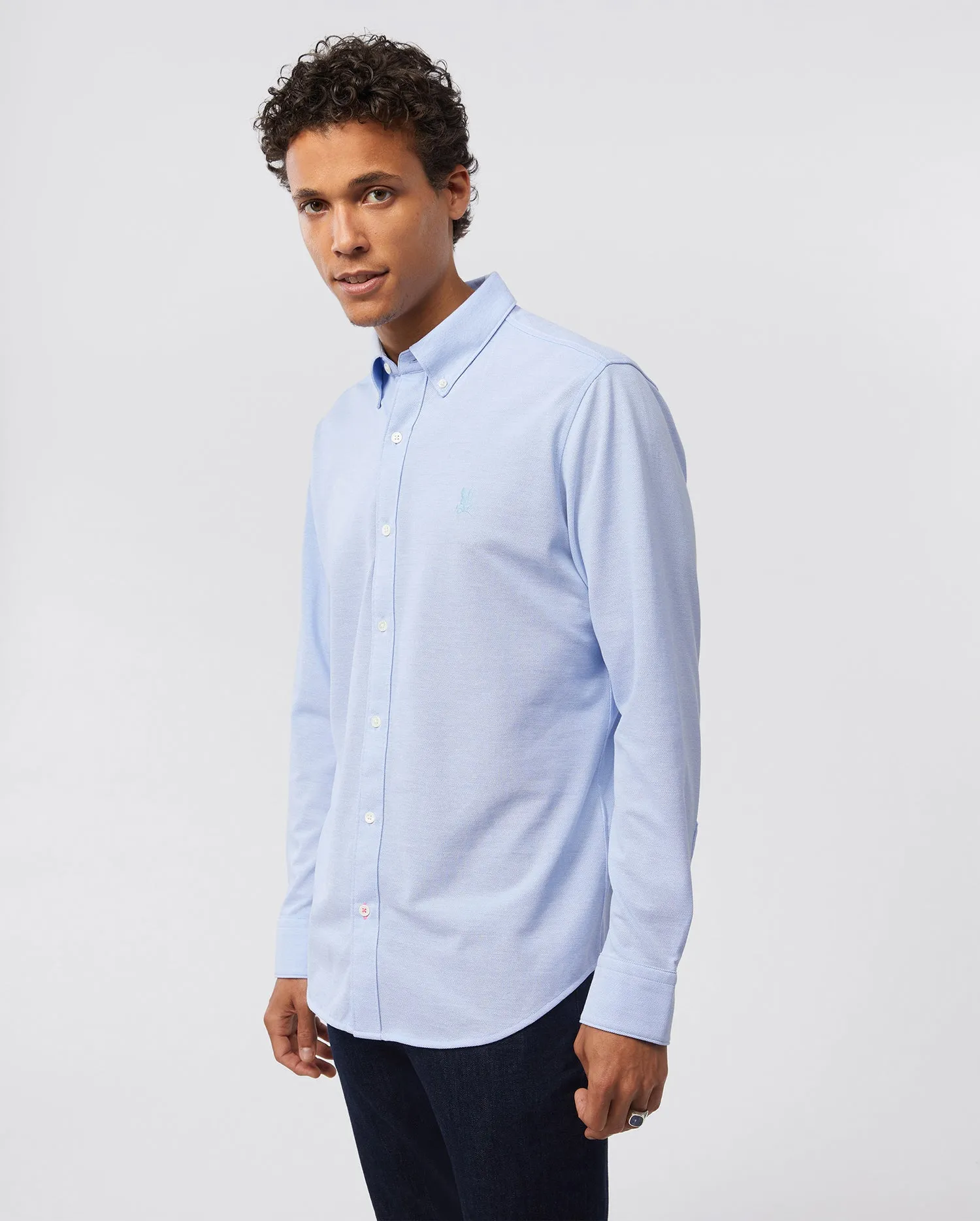 MENS ASTOR LONG SLEEVE COTTON PIQUE OXFORD SHIRT - B6C821U1PC sold by Psycho Bunny product image thumbnail 3