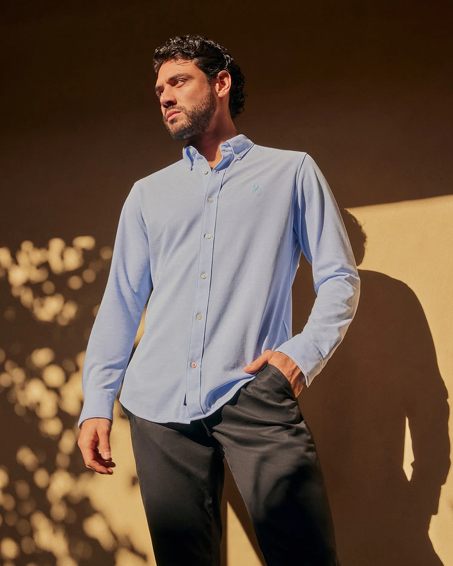 MENS ASTOR LONG SLEEVE COTTON PIQUE OXFORD SHIRT - B6C821U1PC sold by Psycho Bunny product image thumbnail 2