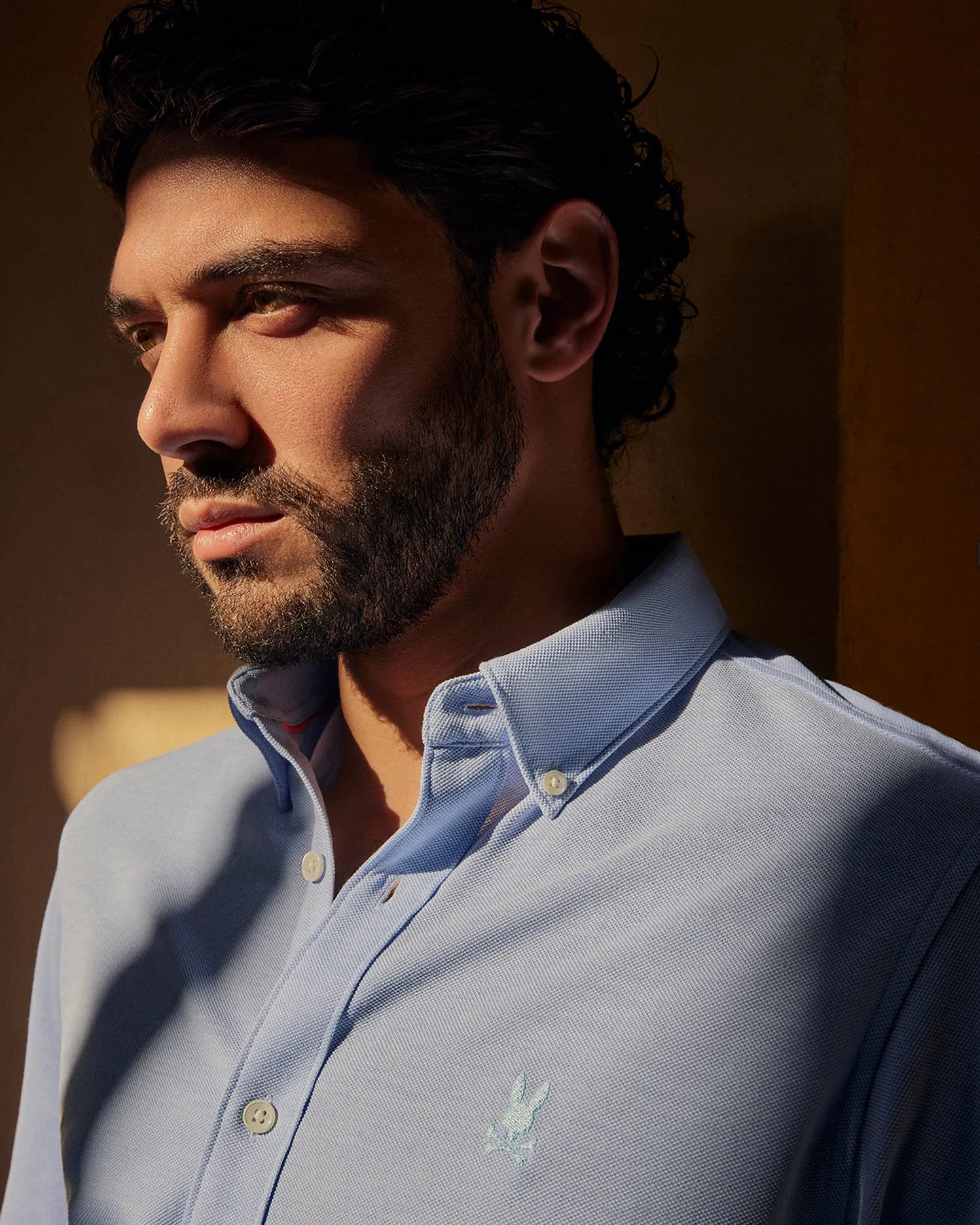 MENS ASTOR LONG SLEEVE COTTON PIQUE OXFORD SHIRT - B6C821U1PC sold by Psycho Bunny product image thumbnail 4