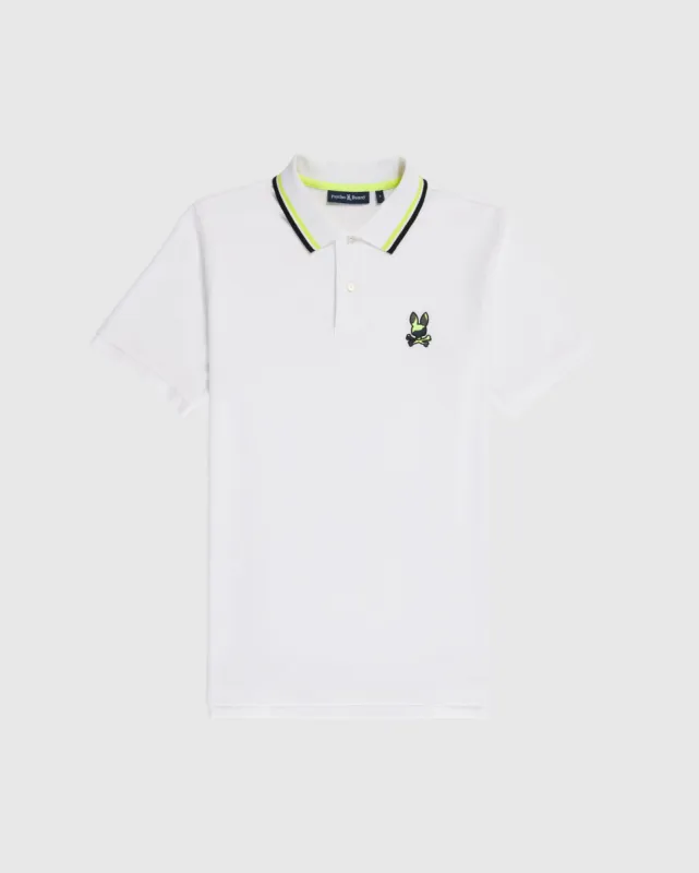 MENS PLANO PIQUE POLO - B6K334Z1PC sold by Psycho Bunny