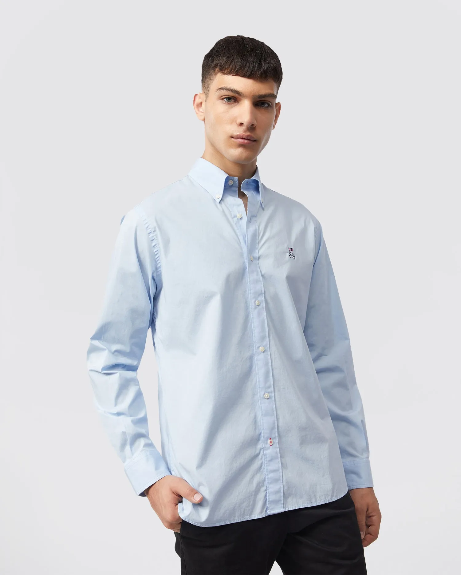 MENS CLASSIC POPLIN LONG SLEEVE SHIRT - B6C911S1PC sold by Psycho Bunny product image thumbnail 2