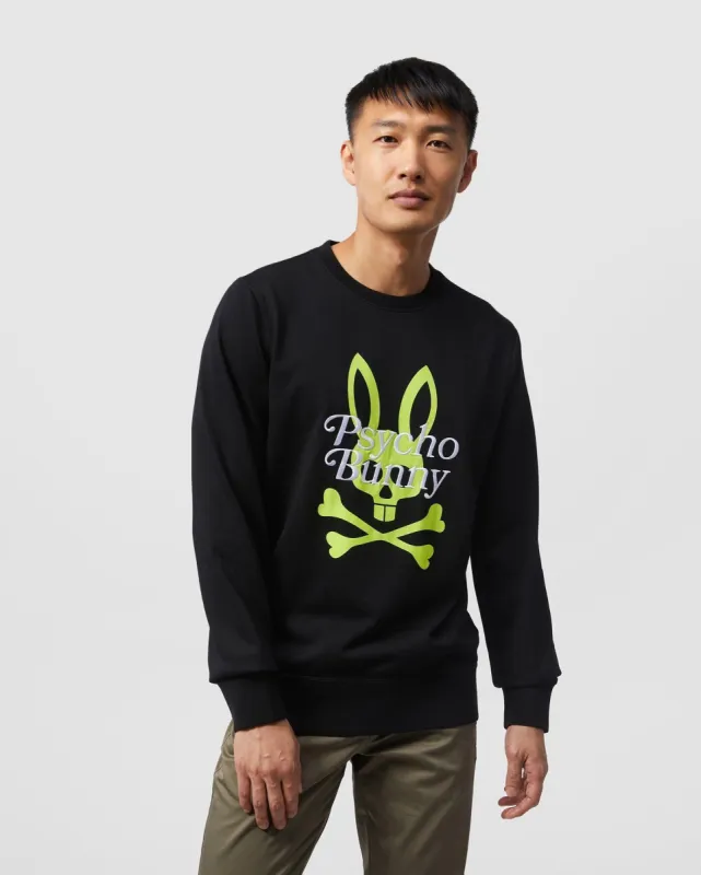 MENS CORTLANDT BUNNY CREW NECK SWEATSHIRT - B6S955U1FT made by Psycho Bunny