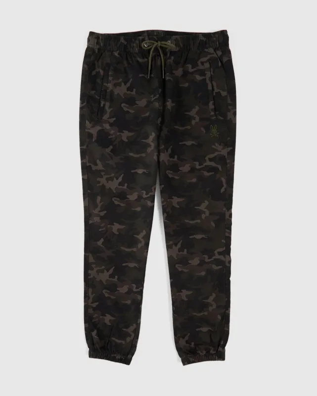MENS CHAMERS TWILL CAMO JOGGER - B6P982U1CO sold by Psycho Bunny
