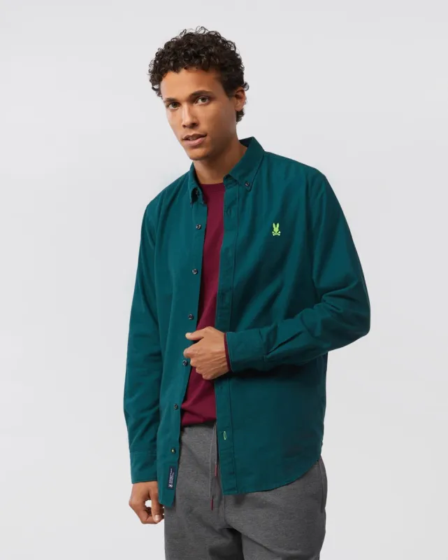 MENS BEEKMAN OXFORD LONG SLEEVE SHIRT - B6C876U1PC sold by Psycho Bunny