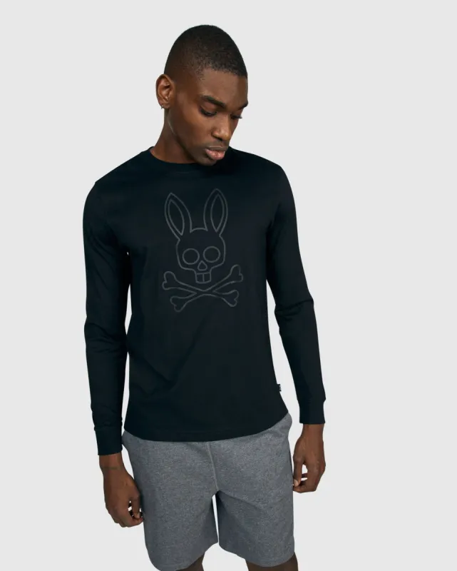 MENS OWEN BUNNY LONG SLEEVE T SHIRT - B6T105S1PC made by Psycho Bunny