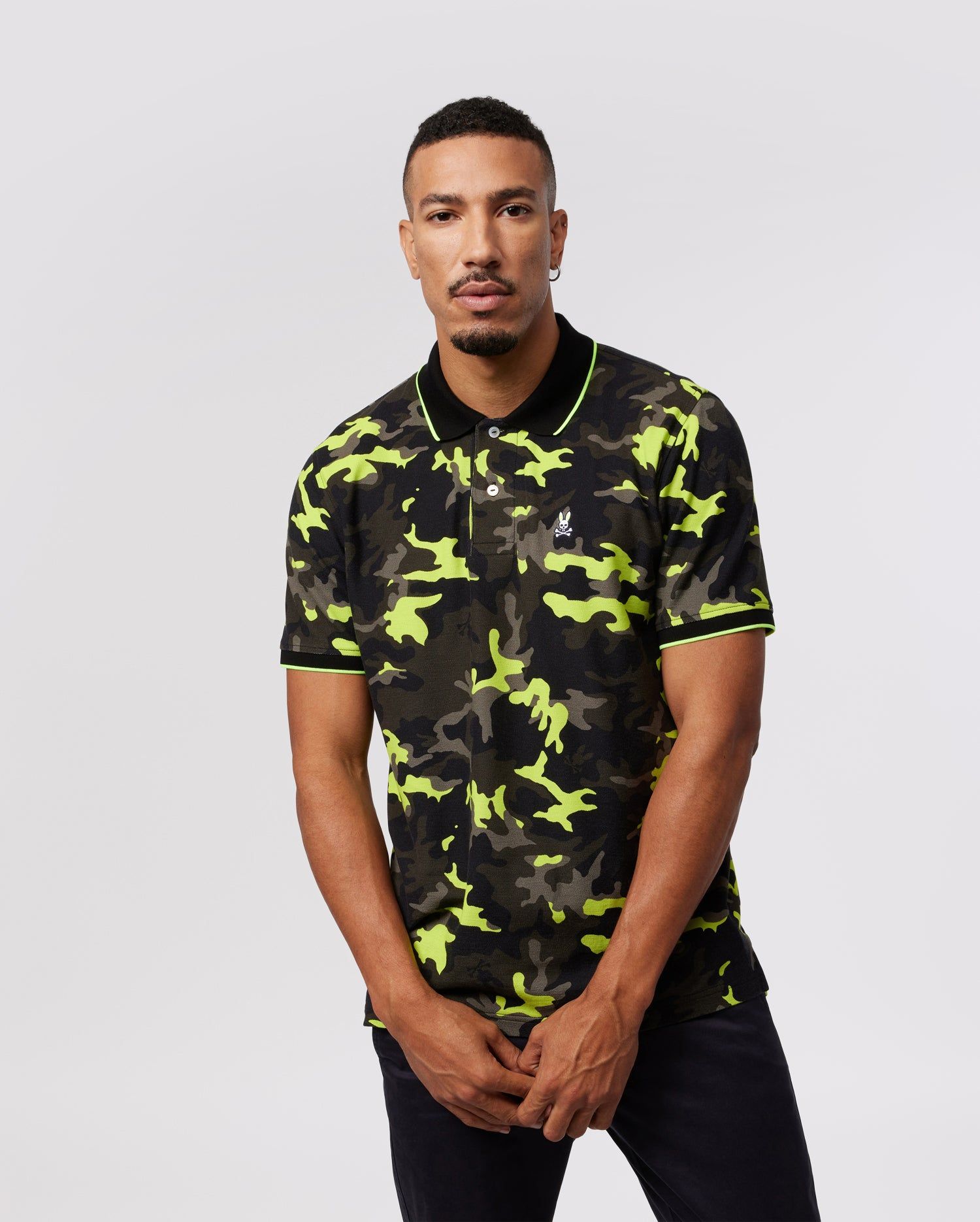 MENS PLANO PIQUE CAMO POLO - B6K336Z1PC sold by Psycho Bunny product image thumbnail 2