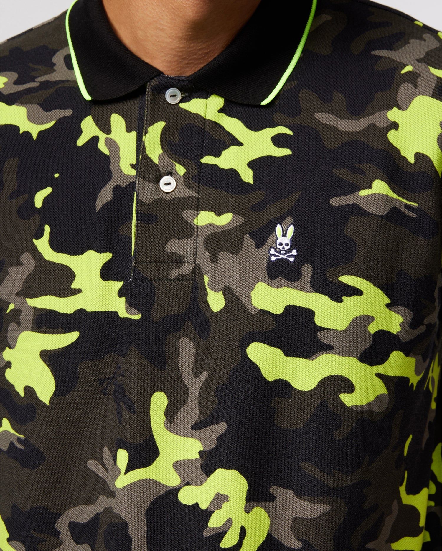 MENS PLANO PIQUE CAMO POLO - B6K336Z1PC sold by Psycho Bunny product image thumbnail 3