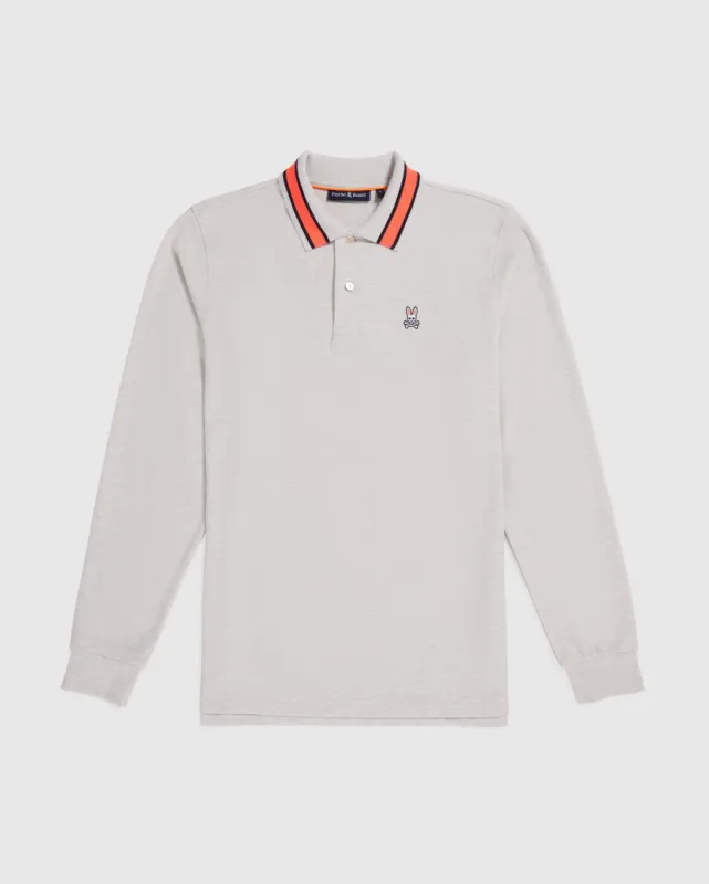 MENS LORENZO LONG SLEEVE PIQUE POLO - B6M405Z1PC sold by Psycho Bunny