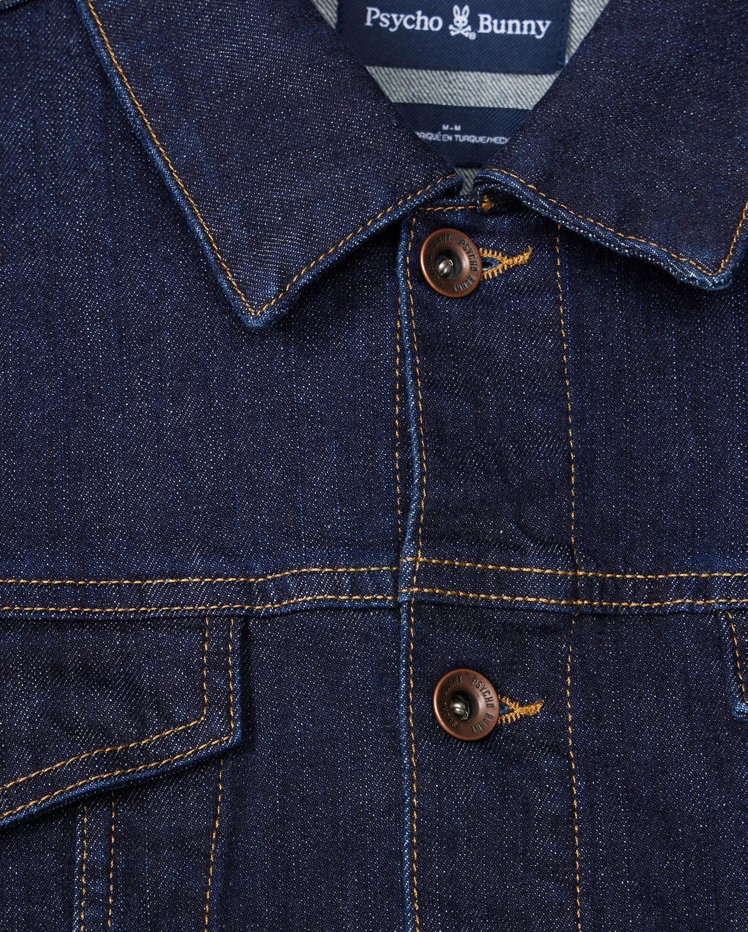 MENS PATHE DENIM JACKET - B6J741X1CO sold by Psycho Bunny product image thumbnail 4