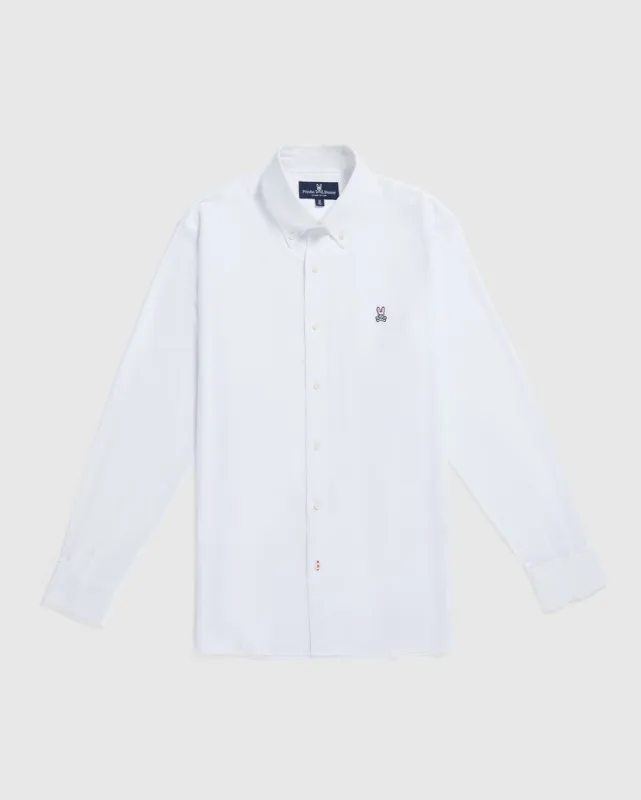 MENS CLASSIC OXFORD LONG SLEEVE SHIRT - B6C655X1PC sold by Psycho Bunny