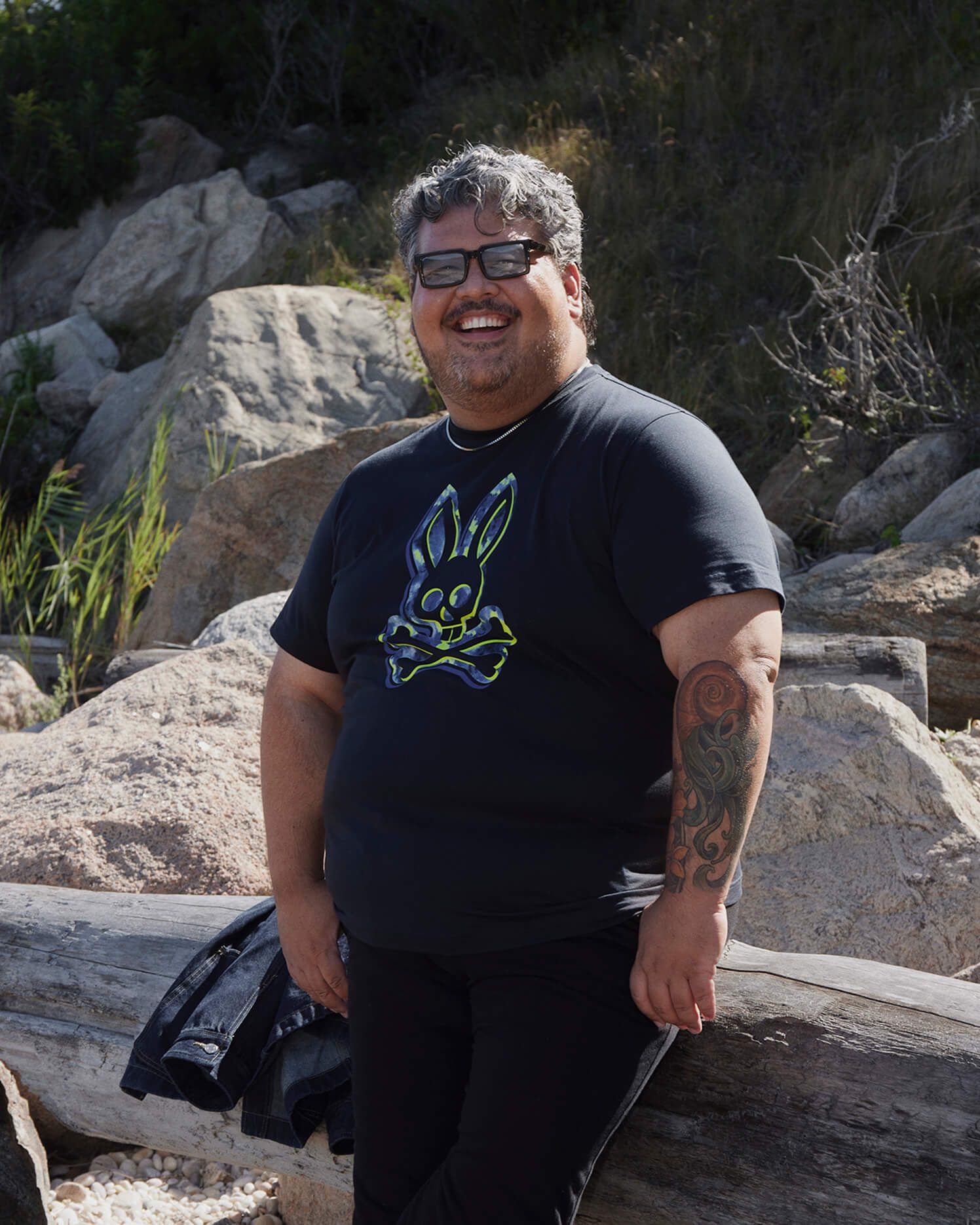 MENS BIG AND TALL MEYER BUNNY GRAPHIC TEE - B9U332W1PC sold by Psycho Bunny product image thumbnail 2