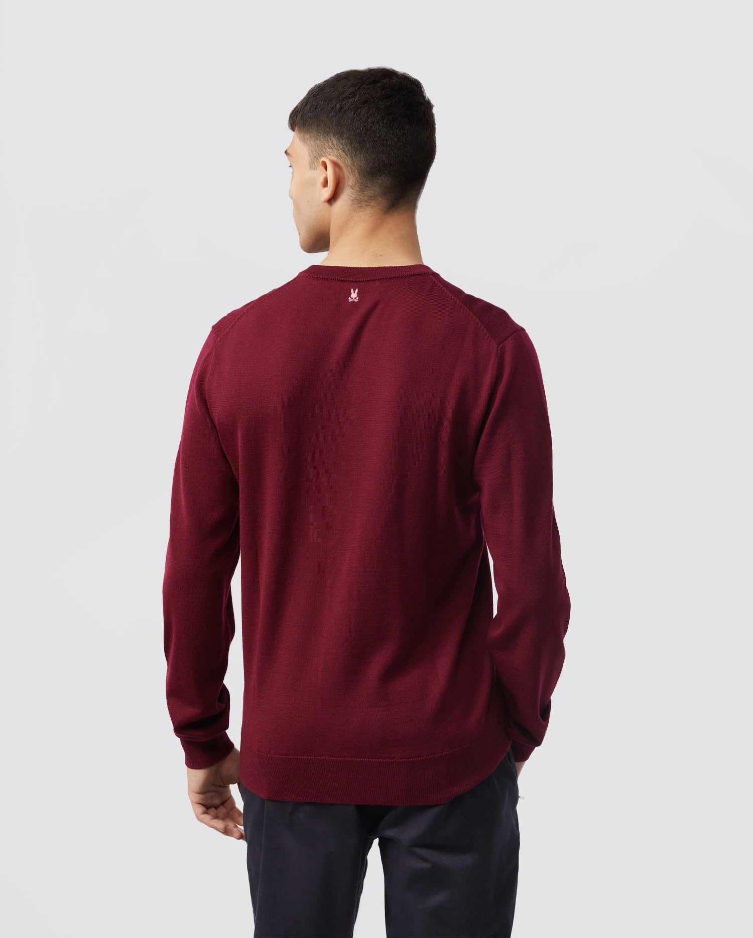 MENS MOORE INTARSIA MERINO WOOL SWEATER - B6E894U1CO sold by Psycho Bunny product image thumbnail 3