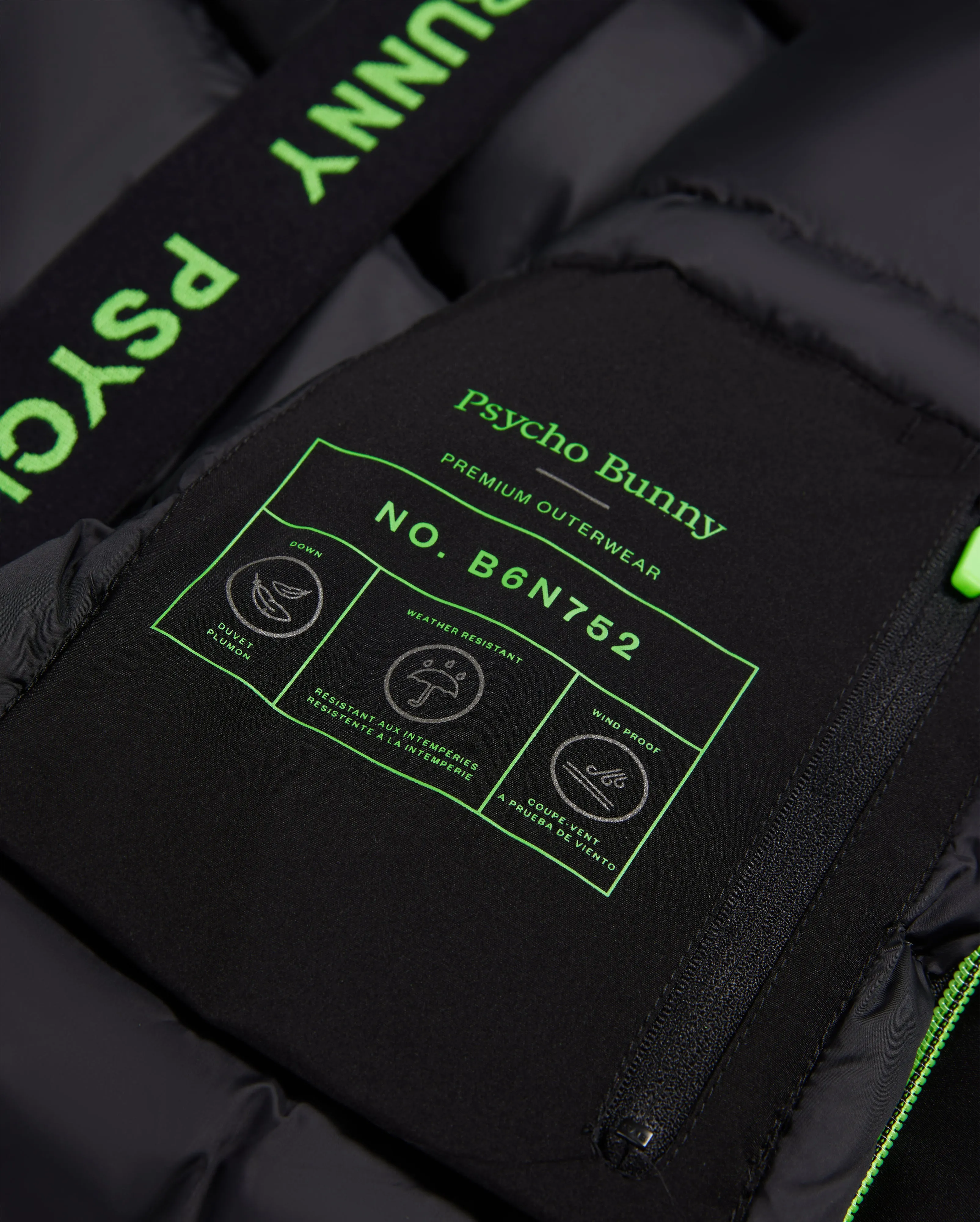 MENS NORCO DOWN PUFFER JACKET - B6N752A2OW sold by Psycho Bunny product image thumbnail 4