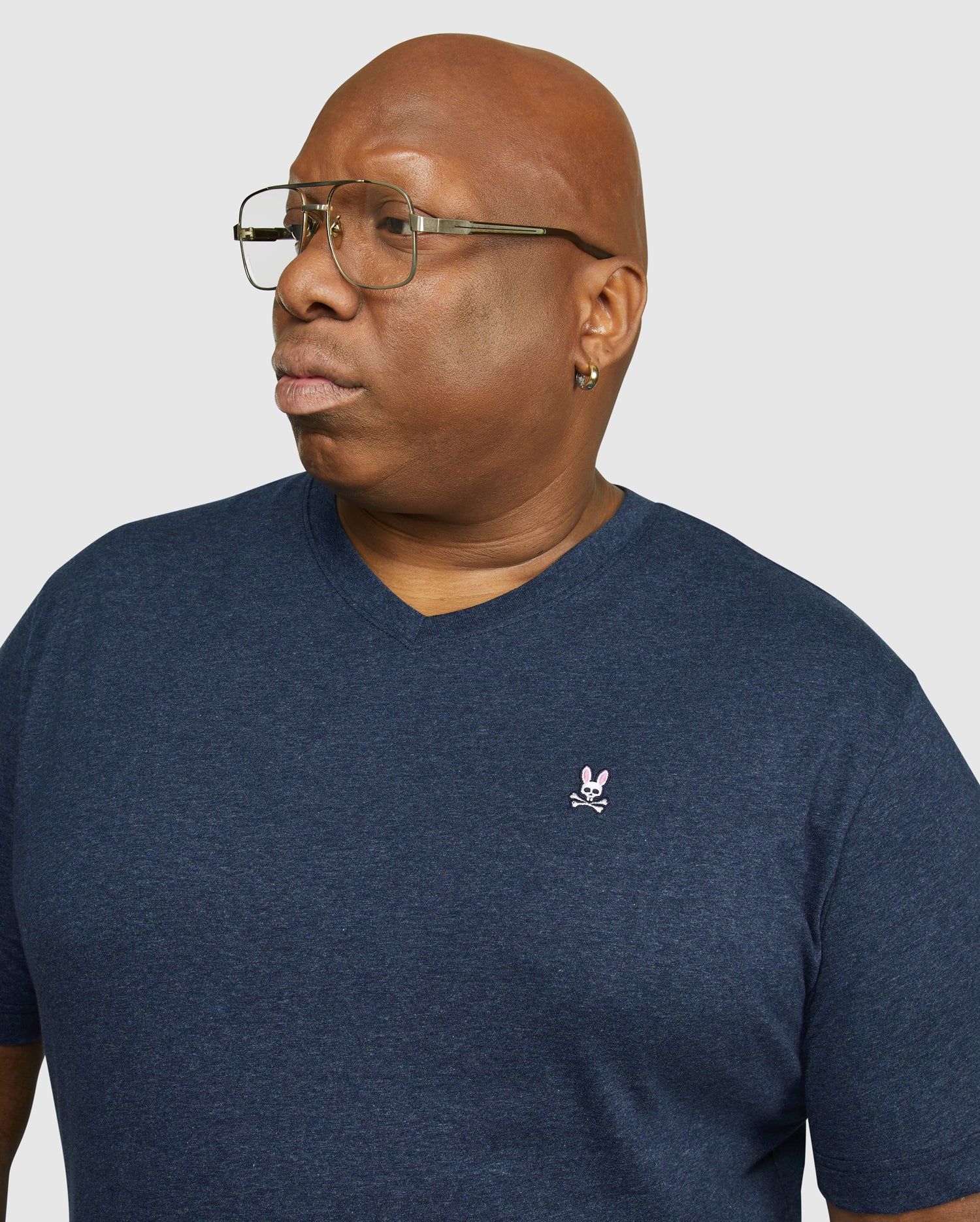 MENS BIG AND TALL CLASSIC V NECK TEE - B9U100ARPC sold by Psycho Bunny product image thumbnail 4