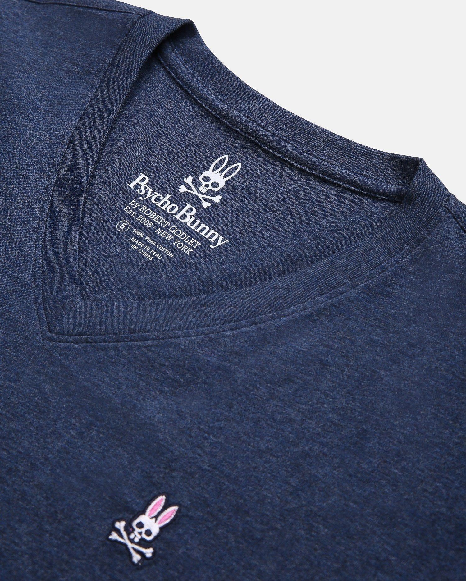 MENS BIG AND TALL CLASSIC V NECK TEE - B9U100ARPC sold by Psycho Bunny product image thumbnail 6