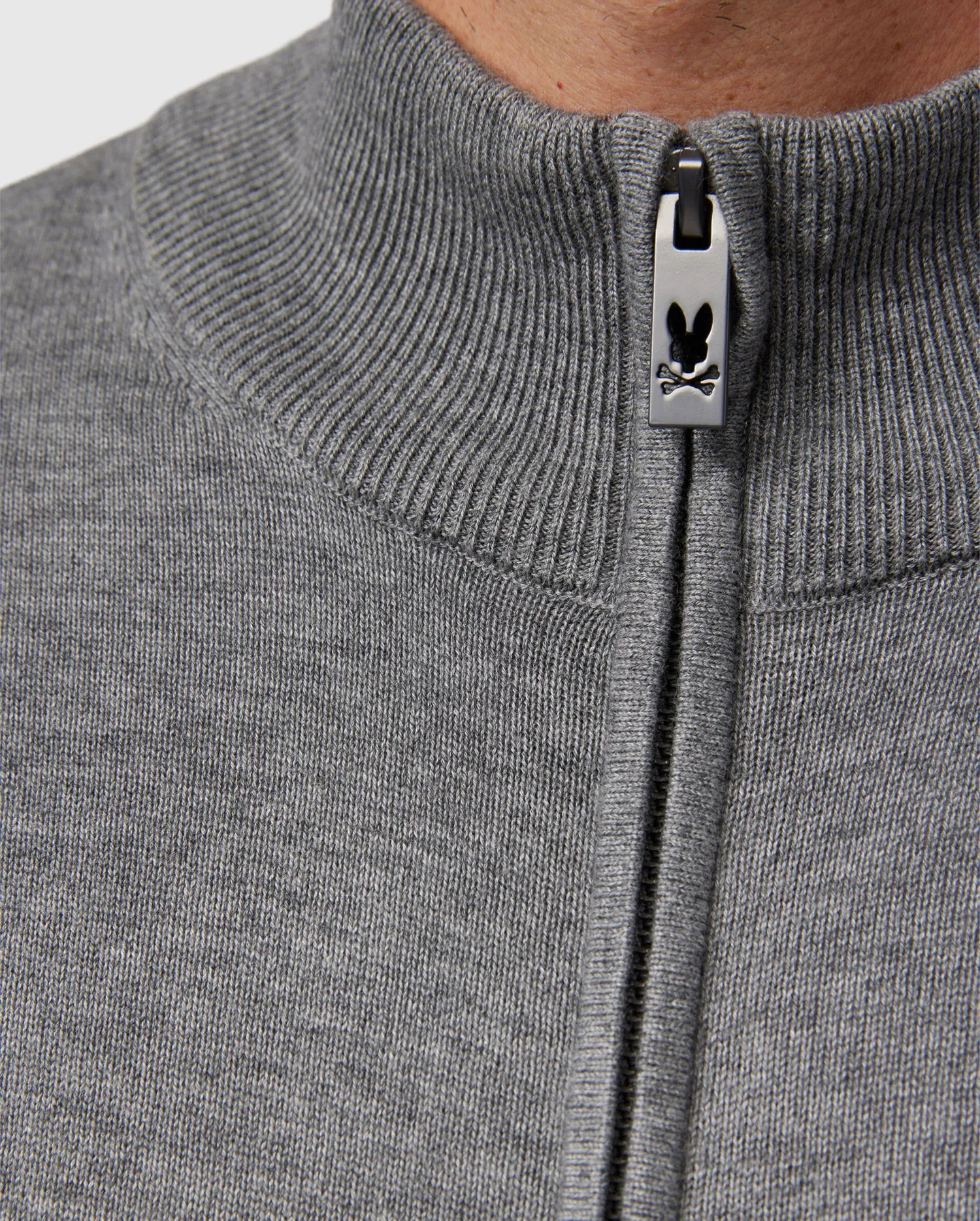 MENS SARATOGA ZIP MOCK NECK SWEATER - B6E733A2SW sold by Psycho Bunny product image thumbnail 3