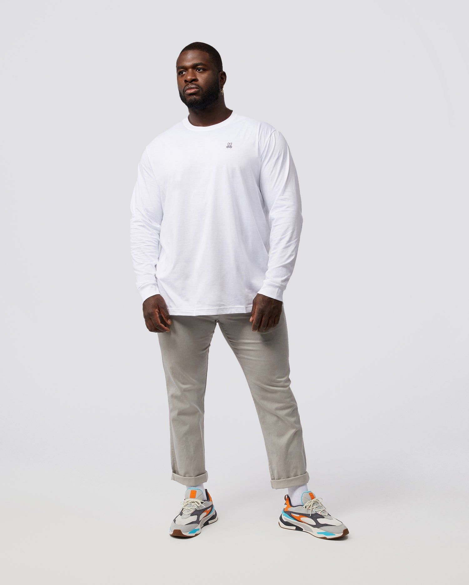 MENS BIG AND TALL LONG SLEEVE CLASSIC CREW - B9T422ARPC sold by Psycho Bunny product image thumbnail 5