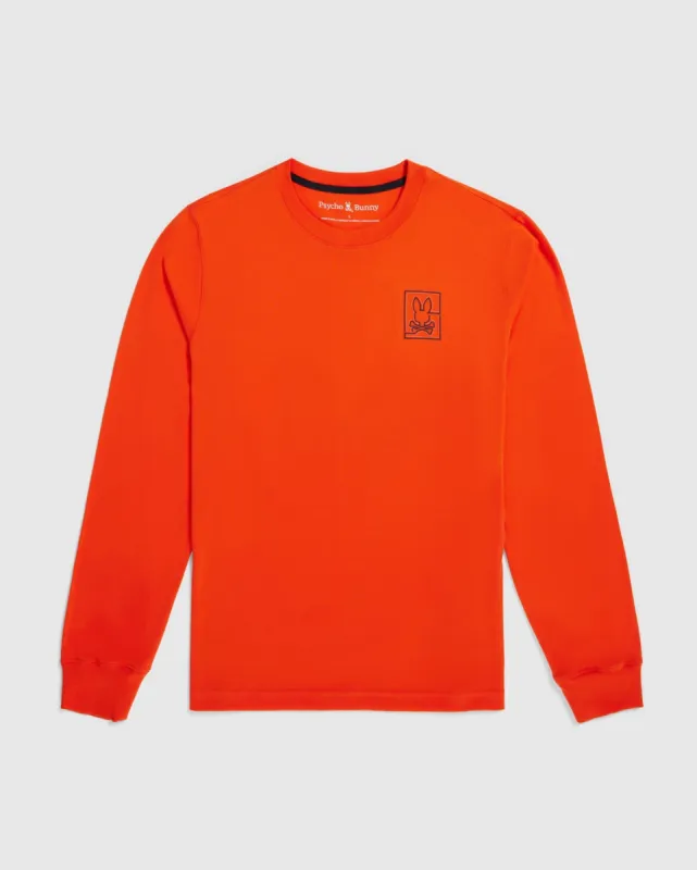 MENS CHESTER LONG SLEEVE EMBROIDERED GRAPHIC TEE - B6T374Z1PC made by Psycho Bunny