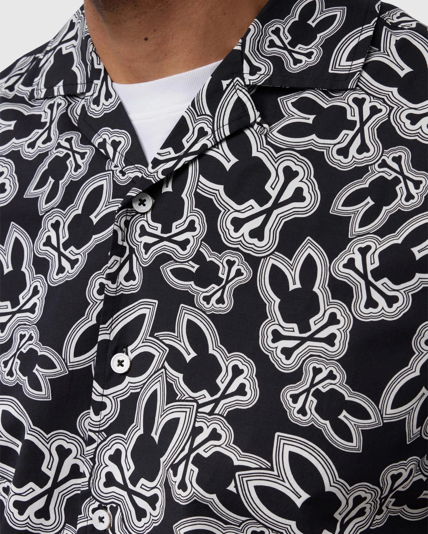 MENS MAYBROOK ALL OVER PRINT SHIRT - B6Q198B200 sold by Psycho Bunny product image thumbnail 5