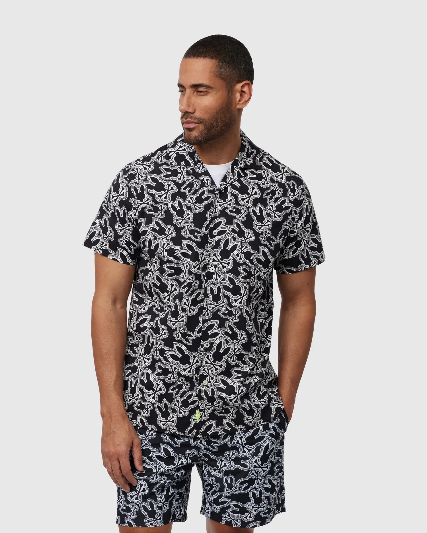 MENS MAYBROOK ALL OVER PRINT SHIRT - B6Q198B200 sold by Psycho Bunny